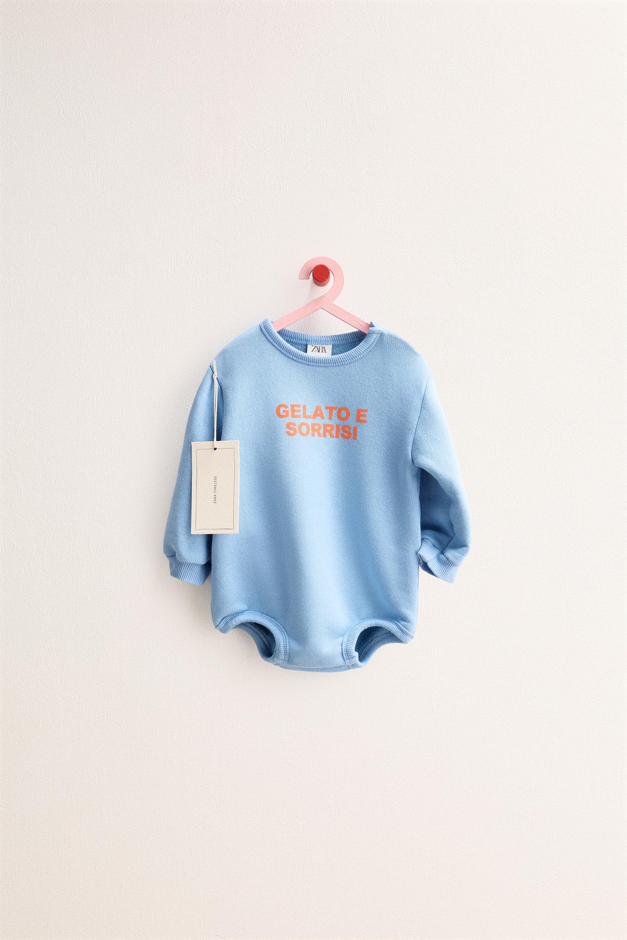 ZARA TIMELESS - PLUSH TEXT ROMPER